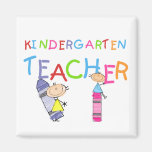 Zeichenstift-Kindergärtnerin-T-Shirts und Geschenk Magnete