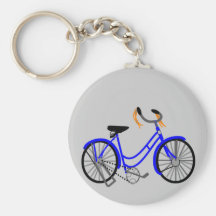 Zeichnendes Fahrrad, Fünfzigerjahre Art Schlüsselanhänger