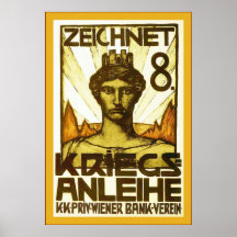Zeichnet 8 ~ Vintager Weltkrieg 1 Plakatdruck