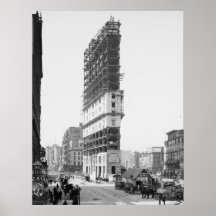 Zeit-Gebäude im Bau, New York: 1904 Posterdrucke