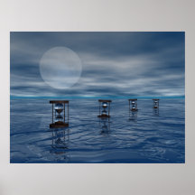 Zeit schwimmt vorbei posterdrucke