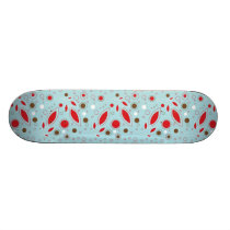 Zeitgenössische Blumenblatt-Muster skateboards
