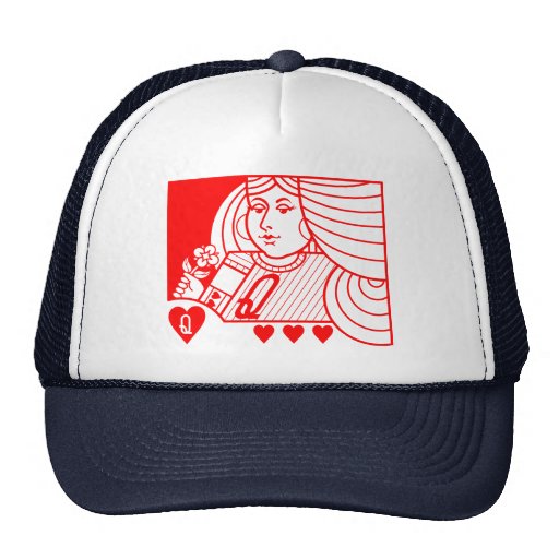 Zeitgenössische Königin des Herz-Hutes (rot) Kultcaps