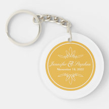 Zeitloser Charme, der Keychain Bevorzugung - Honig Schlüsselanhängern