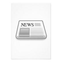 Zeitung Ankündigungskarte