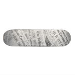 Zeitungs-Muster-Skateboard Bedrucktes Skateboard