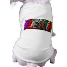ZEMA ~ PERSONALISIERTE GROSSE BUCHSTABEN PET-WARE  HAUSTIERKLEIDUNG