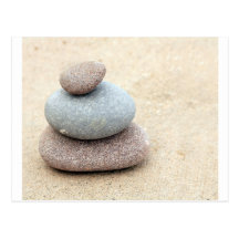 Zen-Felsen Postkarte