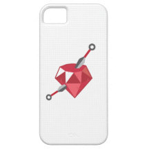 Zen karminroter Ninja Edelstein-Aussenseiter iPhon Etui Fürs iPhone 5