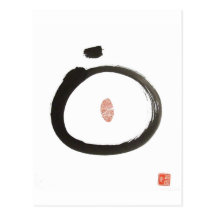 Zen-Kreis-Postkarte