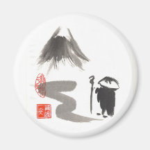 Zen-Pilger-Magnet