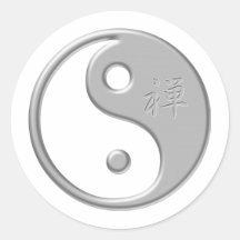Zen Yin Yang Aufkleber