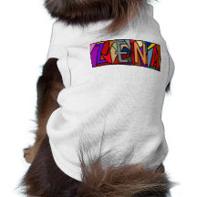 ZENA ~ PERSONALISIERTES BGLETTERS ~ PET-WARE FÜR H HUND T-SHIRT