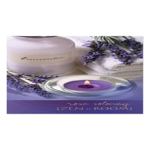 Zenraum/Lavendel-Visitenkarten