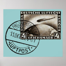 Zeppelin-Luftpost 1928 Plakate