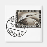 Zepplin Luftpost 1928 Kühlschrankmagnete