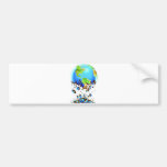 zerbröckelnde Erde Autosticker