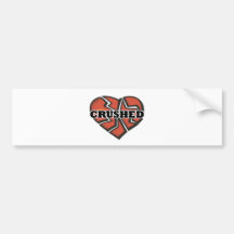 zerquetschtes Herz Auto Sticker