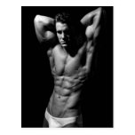 Zerrissene Bodybuilder-Postkarte