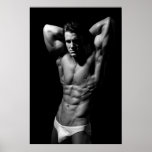 Zerrissenes Bodybuilder-Plakat
