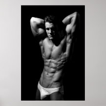 Zerrissenes Bodybuilder-Plakat