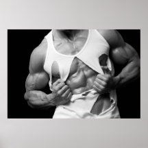 Zerrissenes Trägershirt-Plakat