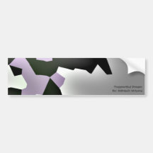 "Zersplitterte Traum-" geometrische Kunst Autoaufkleber