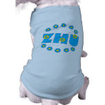Zhu in Flores-Blau Haustier T-shirts