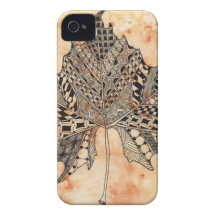 ZIA-Aquarell-Blatt iPhone 4 Cover