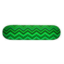 Zickzack-Grüntöne Personalisierte Skatedecks