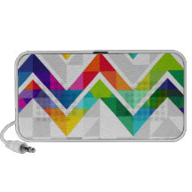 Zickzack Regenbogen Laptop Speaker