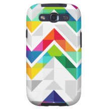 Zickzack Regenbogen Samsung Galaxy S3 Schutzhülle