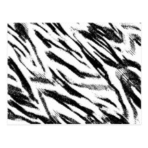 Zickzackzebra-Druck-Postkarte