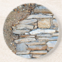 Ziegelstein, Felsen, Stein-Reihe---Heller SteinUnt