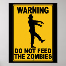 Ziehen Sie nicht die Zombies ein Plakatdruck