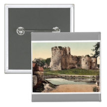 Ziehen Sie sich, II, Chepstow, England Vintages Ph Button