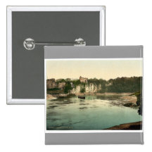 Ziehen Sie sich, III, Chepstow, England Vintages P Anstecknadelbutton