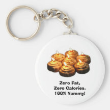 Zimt-Brötchen Keychain Schlüsselbänder