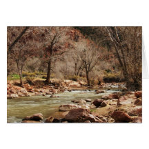 Zion Fluss Grußkarte