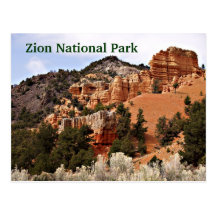 Zion Nationalpark-Utah-Reise-Postkarten