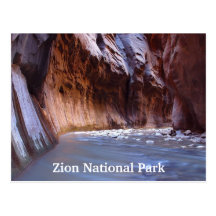 Zion Nationalpark-Utah-Reise-Postkarten