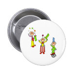 Zirkus-Clowns Button