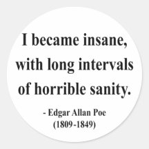 Zitat 2a Edgar Allen Poe Sticker