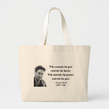 Zitat 2b Georges Orwell Einkaufstasche