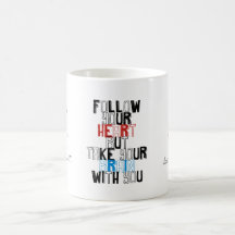 Zitat-Schablone Tasse