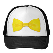 Zitrone Bowtie Hut Caps