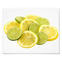Zitrone und Limone Scheiben Kunstphoto
