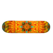 "Zitrusfrucht-Zimt" Mandala-Skateboard Personalisierte Skateboarddecks