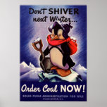 Zittern nicht folgendes Winter Plakat!