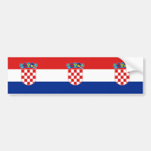 Zivile Fahne von Kroatien, Kroatien Flagge Autosticker
